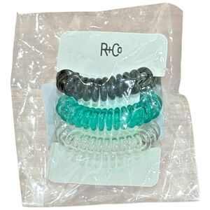 R+Co Pack of 3 Stretchy Hair Ties. Hair Accessories. NEW.